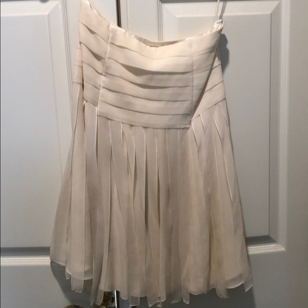 New without tag cream Carmen marco valve skirt